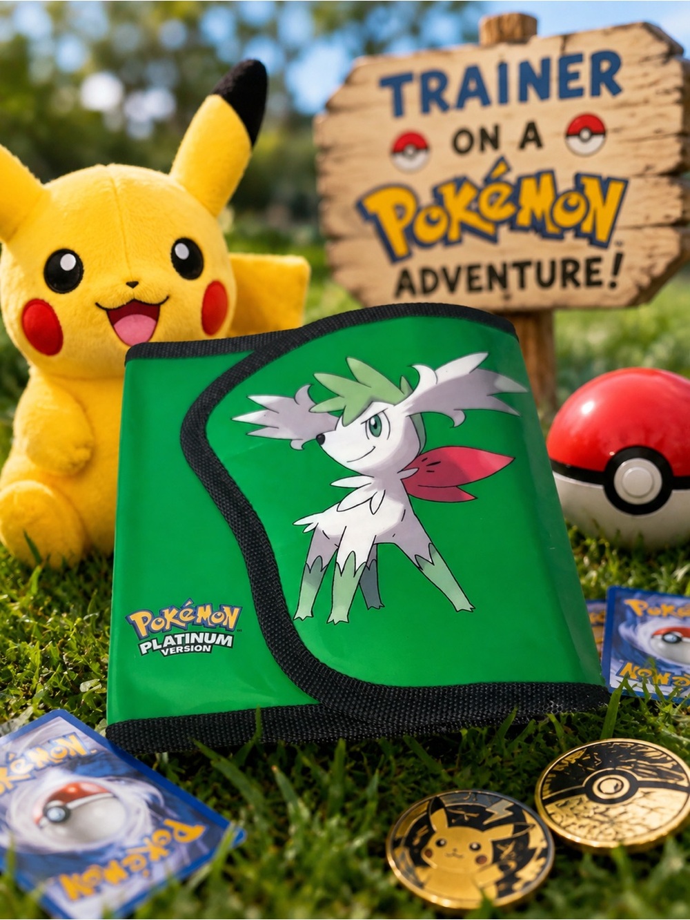2009 Nintendo DS Pokemon Platinum Shaymin Sky Forme Carrying Case Wallet Bag